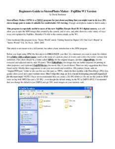 Stereo cameras / Fujifilm / Fujifilm FinePix Real 3D W1 / System software / Windows Explorer / File folder / Stereoscopy / Image file formats / JPEG / Imaging / 3D imaging / Computing