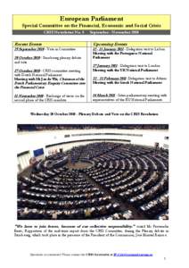 Wolf Klinz / Committee on Employment and Social Affairs / Group of the Alliance of Liberals and Democrats for Europe / Belgian Senate / Financial transaction tax / European Parliament / Special committee on the financial /  economic and social crisis / Pervenche Berès