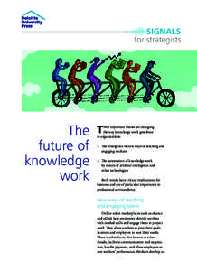 SIGNALS for strategists The future of knowledge