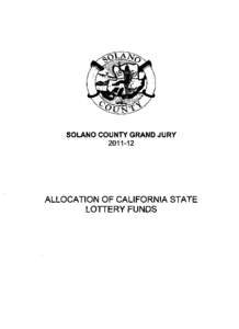 SOLANO COUNTY GRAND JURY[removed]ALLOCATION OF CALIFORNIA STATE
