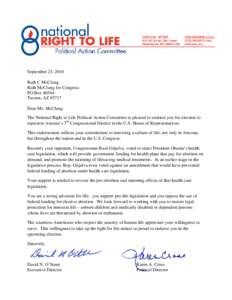 Raúl Grijalva / Opposition to the legalization of abortion / Arizona