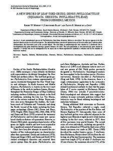 South American Journal of Herpetology, 4(1), 2009, 17-24 © 2009 Brazilian Society of Herpetology