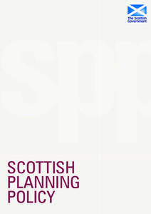 spp SCOTTISH PLANNING POLICY  Scottish Planning Policy