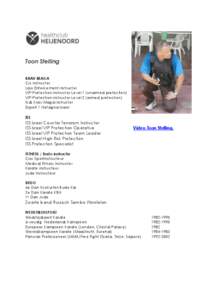 Toon Stelling KRAV MAGA Cic instructor