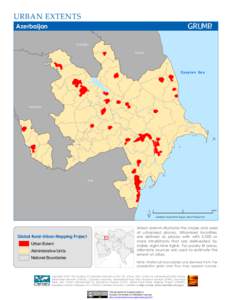 URBAN EXTENTS  GRUMP Azerbaijan