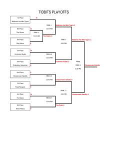 TIDBITS PLAYOFFS 1st Place 10  Medicine Hat Mini Tigers