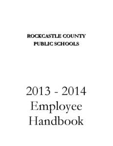 ROCKCASTLE COUNTY PUBLIC SCHOOLS[removed]Employee Handbook