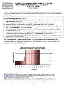 Weekly Influenza Surveillance Report