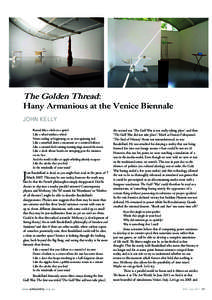 The Golden Thread: Hany Armanious at the Venice Biennale J  Round like a circle in a spiral