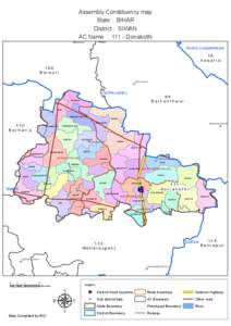 Assembly Constituency map State : BIHAR District : SIWAN AC Name : 111 - Goriakothi  !