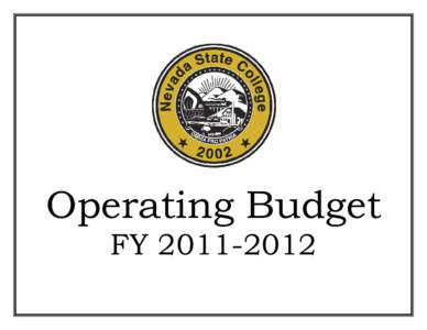 Operating Budget FY[removed] NSC State Operating Budget FY[removed]