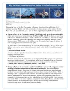 Political geography / Coastal geography / Oceanography / Hydrography / United Nations Convention on the Law of the Sea / Continental shelf / Territorial waters / United States Coast Guard / United States non-ratification of the UNCLOS / Law of the sea / Maritime boundaries / Physical geography