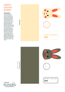 HOPPY EASTER BUNNY Instructions:  tab for head