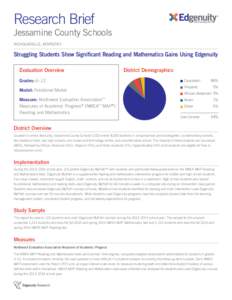 Research Brief  where learning clicks Jessamine County Schools Nicholasville, Kentucky