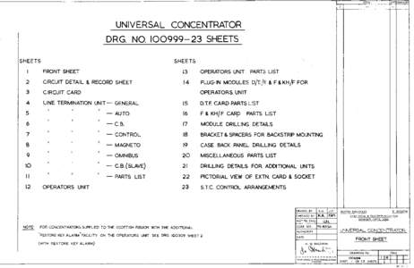 Eastern Region Universal Concentrator