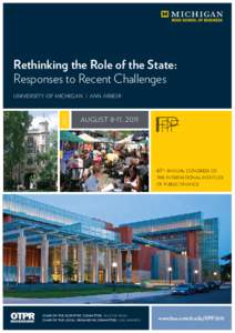 Rethinking the Role of the State: Responses to Recent Challenges 2011 university of michigan | Ann Arbor