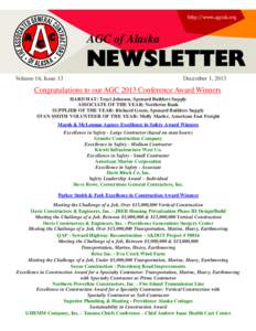 http://www.agcak.org  AGC of Alaska NEWSLETTER Volume 16, Issue 13