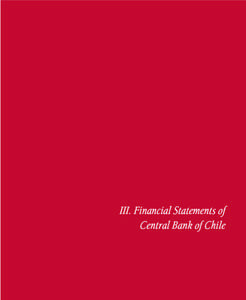 III. Financial Statements of Central Bank of Chile Balance Sheets as of 31 December 2009 and[removed]Ch$ million) ASSETS