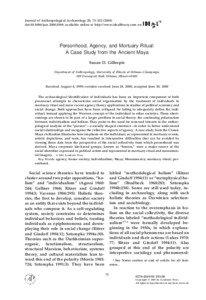 Journal of Anthropological Archaeology 20, 73–[removed]doi:[removed]jaar[removed], available online at http://www.idealibrary.com on