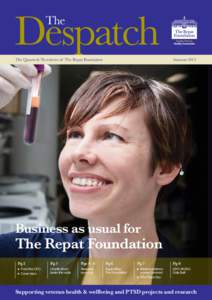 Despatch The AutumnThe Quarterly Newsletter of The Repat Foundation