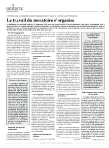 Mercredi 19 juillet 2006	  Page  StopOGM: Coordination romande sur le génie génétique
