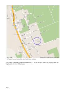 46 Portland Avenue, Medlow Bath, New South Wales, Australia  Car park is accessible from Richmond Avenue (i.e. on the left hand side of the property when facing towards the front of the house) http://maps.google.com.au/?