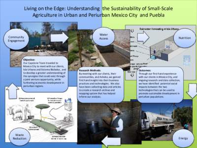 Living on the Edge: Understanding  the Sustainability of Small-Scale Agriculture in Urban and Periurban Mexico City  and Puebla