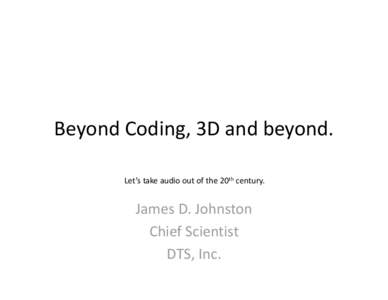 Microsoft PowerPoint - James-Johnston-Beyond_Coding.pptx