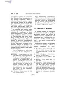 Ch. 15 § 6  DESCHLER’S PRECEDENTS vestigative hearing to announce the subject of the investigation in