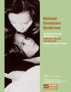 National Consensus Guidelines ON IDENTIFYING AND RESPONDING TO DOMESTIC VIOLENCE