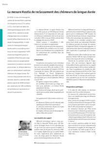 Dossier  La mesure Hestia de reclassement des chômeurs de longue durée En 2006, le taux de chômage du canton de Genève était supérieur à la moyenne suisse (7% contre