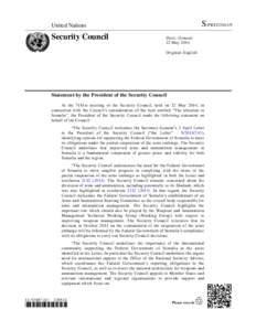 United Nations Security Council Resolution / United Nations Security Council / Somalia / United Nations