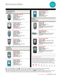 2013 Consumer Guide Blood Glucose Meters