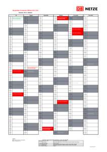 Wesentliche Termine der DB Netz AG in 2015 KalenderHalbjahr) Juli 1  Mi