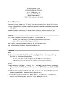 University of Notre Dame / American Political Science Association / Andrew D. Martin / Notre Dame of Maryland University / Indiana / St. Joseph County /  Indiana / Geography of Indiana / Western Political Science Association