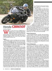 Motorcycling / Transport systems / Transport / Honda CBR1000RR / Honda CBR600RR / Honda VFR800 / Honda CBR series / Kawasaki Ninja 650R / Yamaha YZF-R1 / Honda CBR600F / Honda CB600F