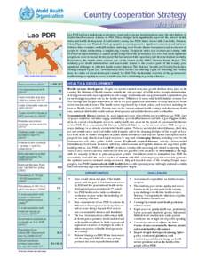 Lao PDR  Lao PDR has been undergoing momentous social and economic transformations since the introduction of market-based economic reforms in[removed]These changes have significantly improved the nation’s health status a