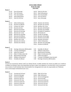 ÉCOLE	
  ANNE-­‐HÉBERT	
   Route	
  de	
  neige	
   2013-­‐2014	
   Route	
  1	
   	
  