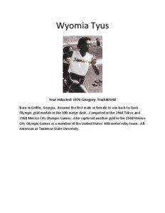 Microsoft Word - Wyomia Tyus