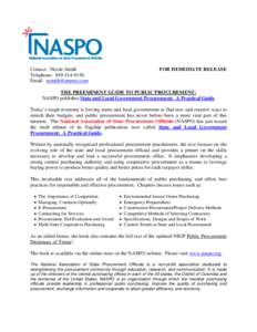 Microsoft Word - NASPO S_L Publication Press Release.doc