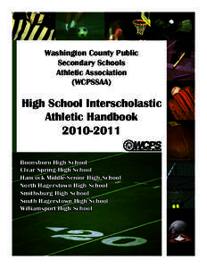 Washington County Public Secondary Schools Athletic Association (WCPSSAA)  High School Interscholastic
