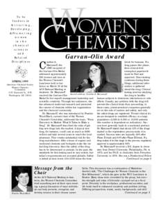 SPRING 1999 American Chemical Society Women Chemists Committee 1155 Sixteenth St., N.W. Washington, DC 20036