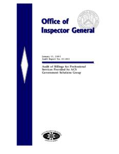 General Services Administration / Inspector General / Government / United States / Bank regulation in the United States / Federal Deposit Insurance Corporation / Government procurement in the United States