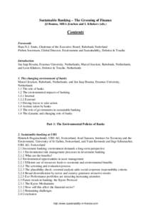 Sustainability / Environmental social science / Sustainable development / Environmentalism / Ethical banking / Environmental resources management / World Business Council for Sustainable Development / Environmental impact assessment / Index of sustainability articles / Environment / Environmental economics / Earth