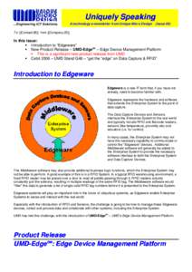 Encodings / Technology / Wireless / Barcode / Embedded system / Humanâ€“computer interaction / Automatic identification and data capture / Radio-frequency identification