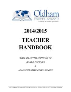 Continuing the Tradition of Excellence[removed]TEACHER HANDBOOK