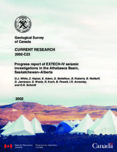 Geological Survey of Canada CURRENT RESEARCH 2002-C23 Progress report of EXTECH-IV seismic