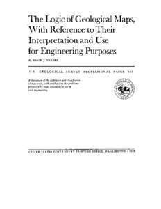 DEPARTMENT OF THE INTERIOR WILLIAM P. CLARK, Secretary U.S. GEOLOGICAL SURVEY Dallas L. Peck, Director  First printing 1974