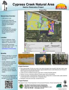 Cypress Creek Natural Area Hatcher Restoration Project Project Plan Natural Area Overview • 2,083 acres in size.
