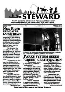 www.ncsparks.net for State Parks Info and Events Michael F. Easley Governor October 2006
